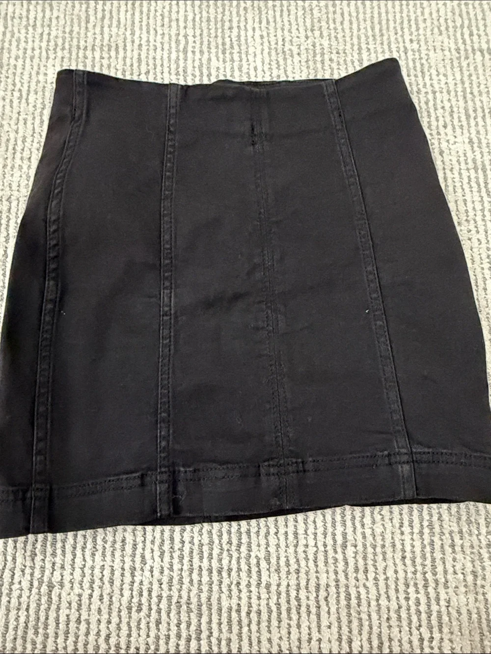 Free people black mini Classic Black Skirt